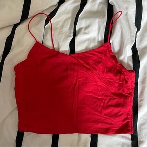 Red tank top